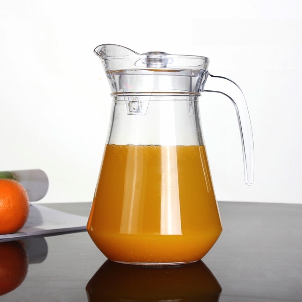 Popular glass cold kettle cold kettle flower teapot (duckbill kettle 1L-[2 pieces])