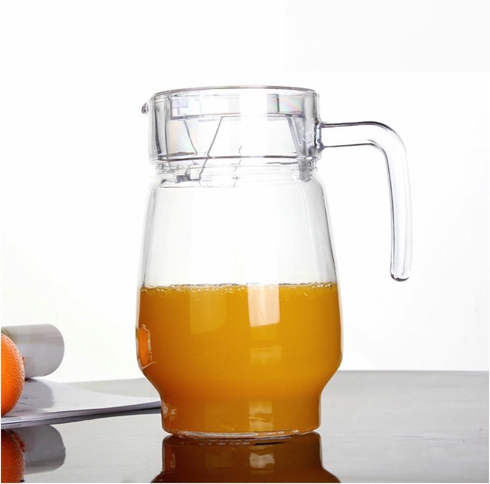 Popular glass cold kettle cold kettle flower teapot (big belly pot 1.6L-[2 pieces])