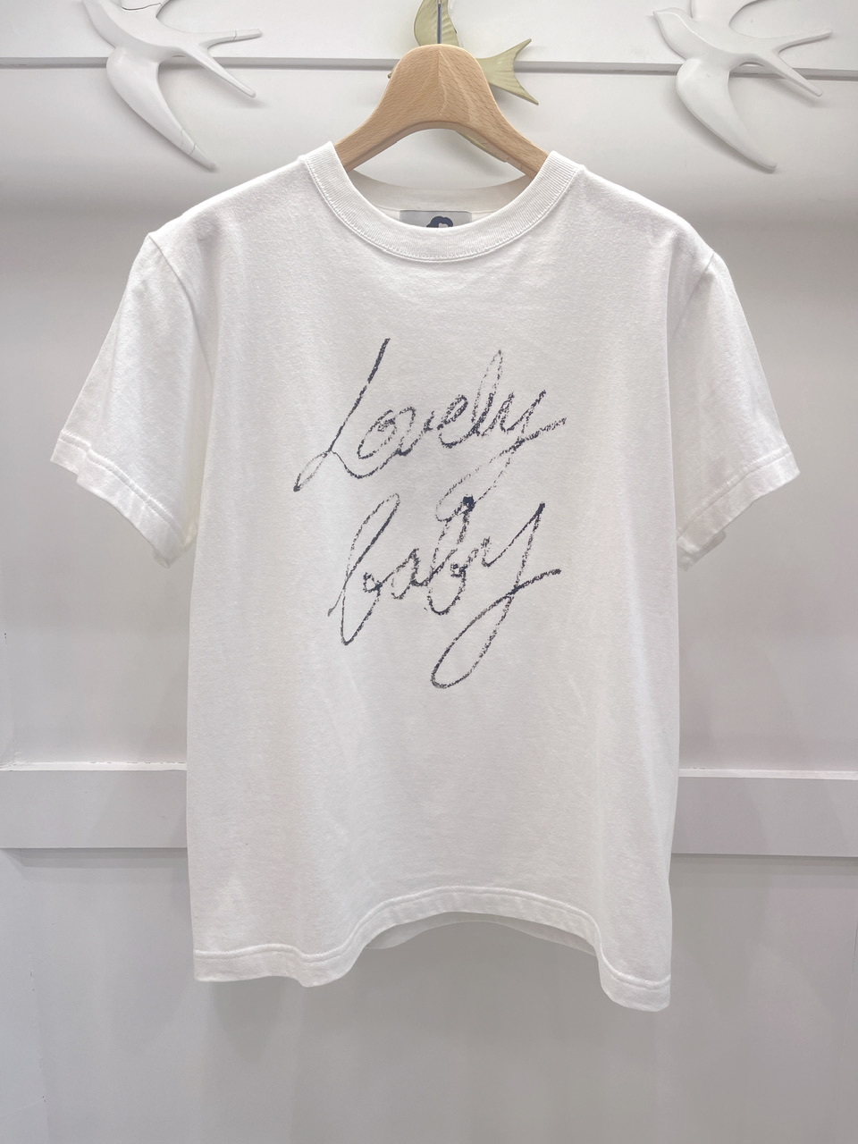 草寫字母棉T