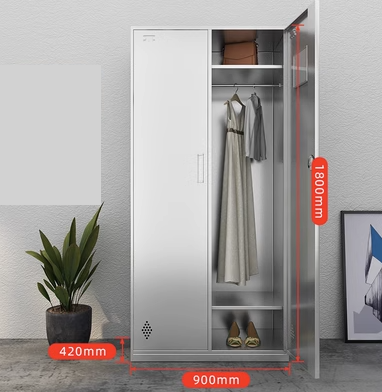 Hot push stainless steel multi-compartment locker (Specification: 304 stainless steel two doors) (Thickness: 1.4mm))