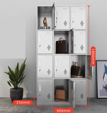 Hot push stainless steel multi-compartment locker (Specification: 304 stainless steel twelve doors) (Thickness: 1.4mm))