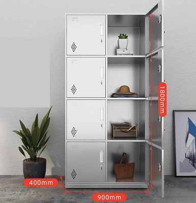 Hot push stainless steel multi-compartment locker (Specification: 304 stainless steel eight doors) (Thickness: 1.4mm))