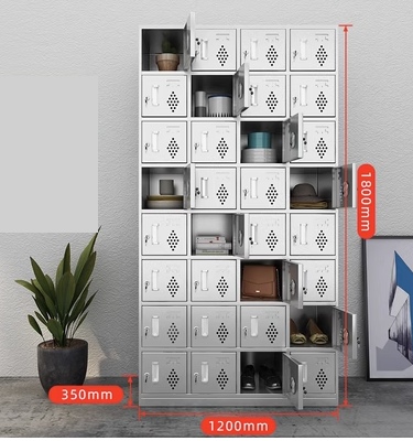Hot push stainless steel multi-compartment locker (specification: 304 stainless steel thirty-two doors) (thickness: 1.4mm))