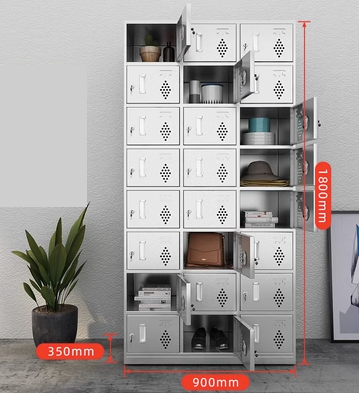 Hot push stainless steel multi-compartment locker (Specification: 304 stainless steel twenty-four doors) (Thickness: 1.4mm))