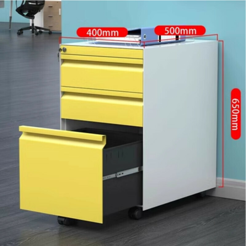 Popular lockable storage cabinet [gooseneck handle movable cabinet] [thickness 1.4mm]