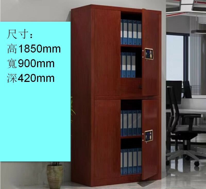 Popular electronic lock locker [two-section cabinet with fingerprint pullout] [thickness 1.4mm]