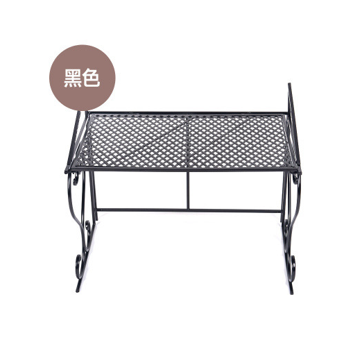 新款鐵藝微波爐架家用廚房收納置物架（黑色，55*36*45cm）