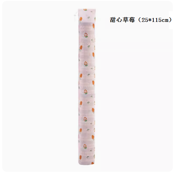 新款家用涼席收納袋【甜心草莓（25*115cm）適合1-1.1米直筒涼席】