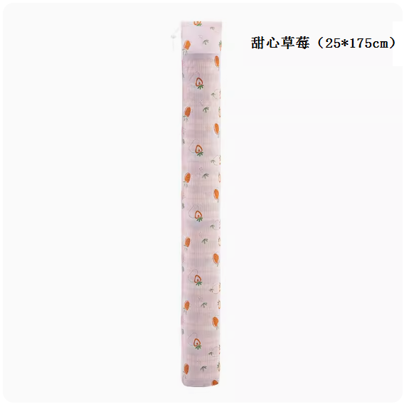 新款家用涼席收納袋【甜心草莓（25*175cm）適合1.4-1.7米直筒涼席】