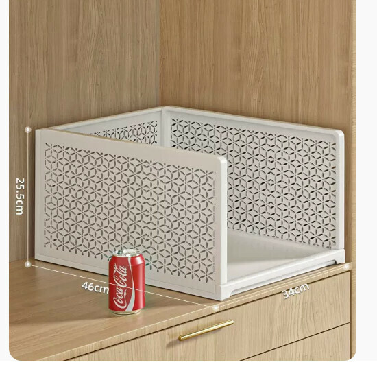 Hot-selling wardrobe layered partitions to store artifact drawers [medium size] [1 pack] high style | depth 46 width 28 height 25.5cm]