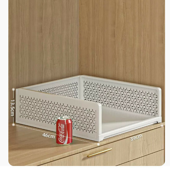 Hot-selling wardrobe layered partitions to store artifact drawers [extra large] [1 piece] short style | depth 46 width 39 height 13.5cm]