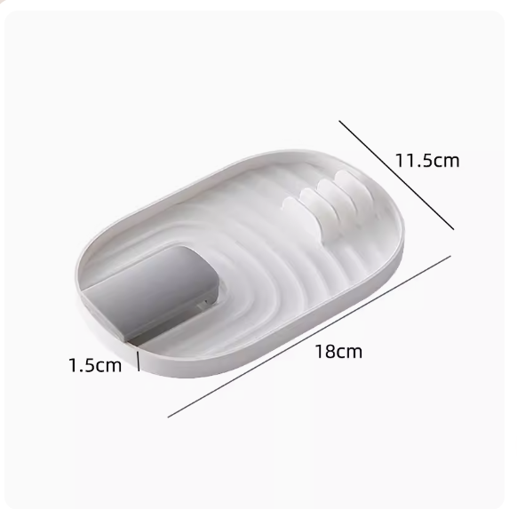 Hot Selling Kitchen No-Punch Pot Lid Rack (White)