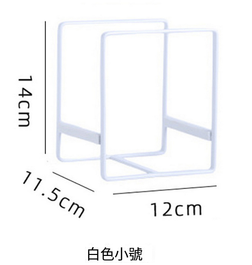 Hot selling kitchen iron dish rack dinner plate drain rack (white small size)