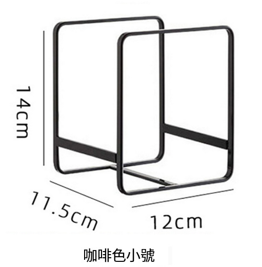 Hot Selling Kitchen Iron Dish Rack Dinner Plate Drain Rack (Black Small)