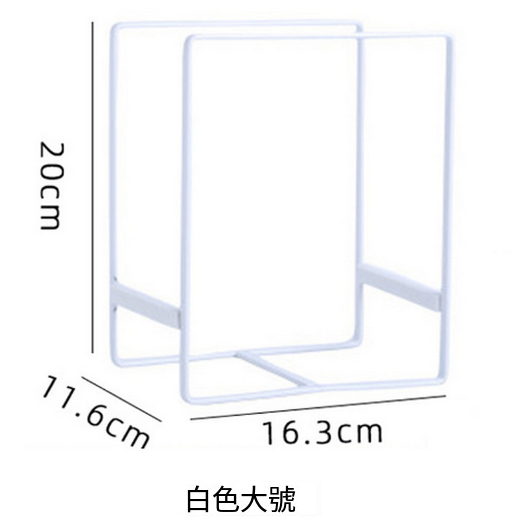熱賣廚房鐵藝碗碟架餐盤瀝水架（白色大號）