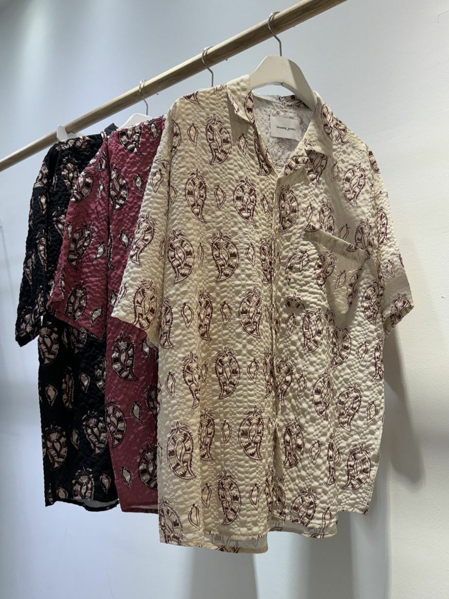 花紋圖案短袖恤衫 Crunky_youth-055S