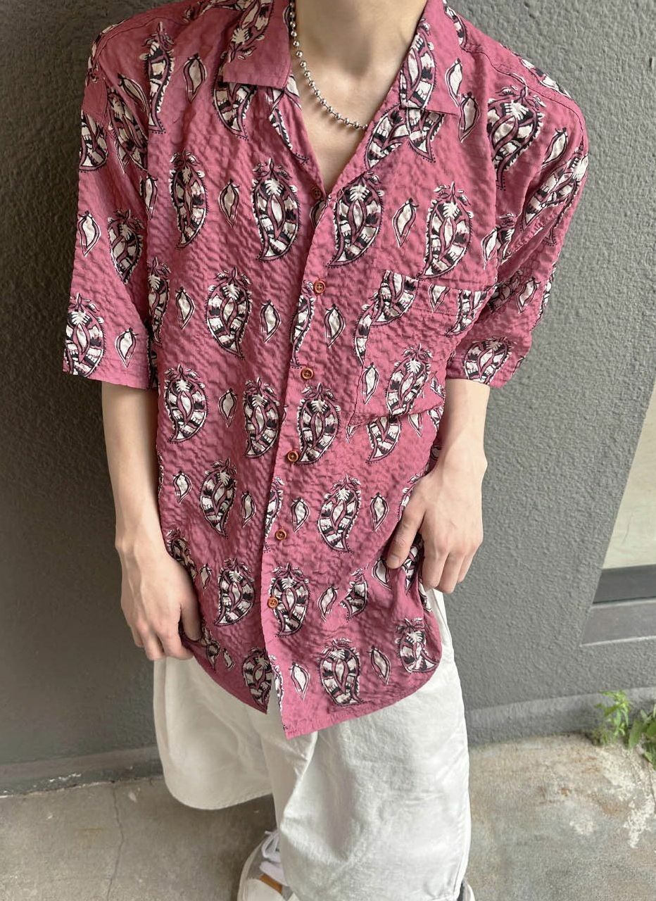 花紋圖案短袖恤衫 Crunky_youth-055S