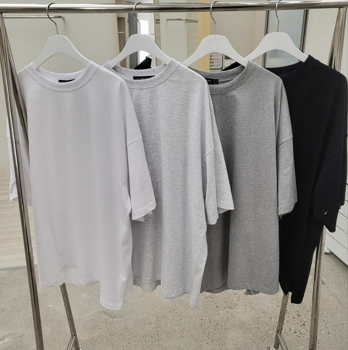 OverSize淨色短袖Tee GLAMOUR-016T