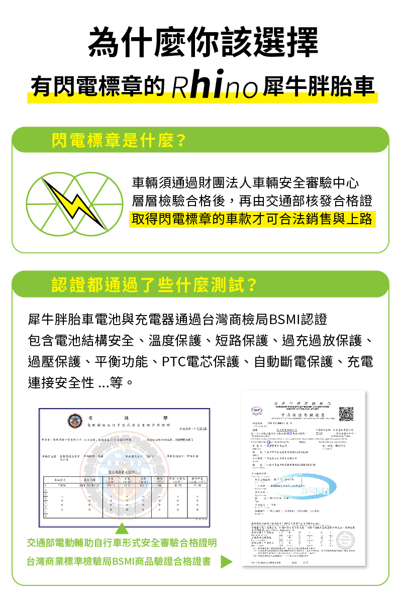 CyberCycle Rhino 犀牛胖胎車 電輔車