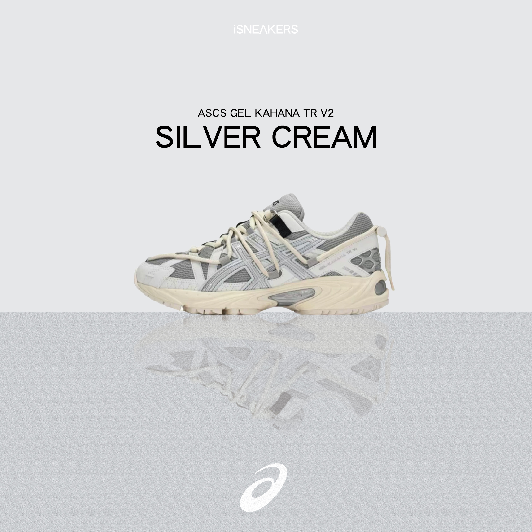iSNEAKERS｜Asics Gel-Kahana TR V2 "Silver Cream" 銀白奶油底 1203A557-021