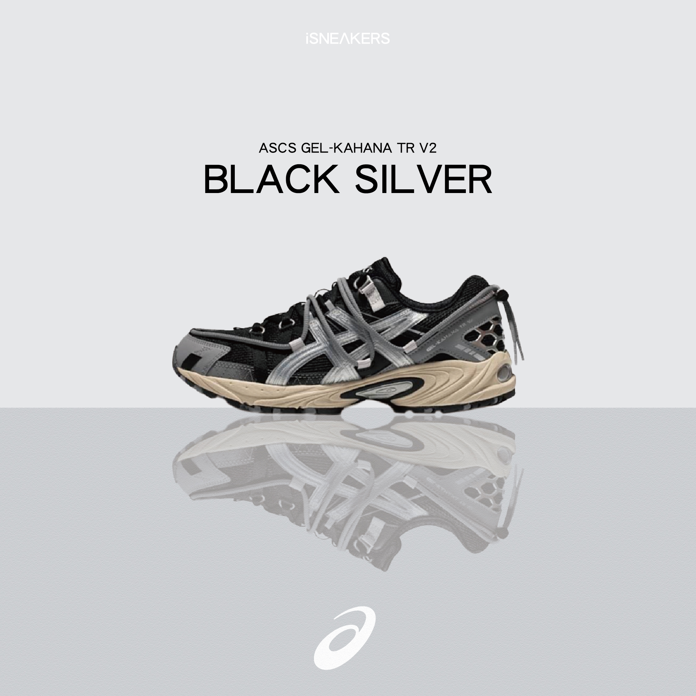iSNEAKERS｜Asics GEL-Kahana TR V2 "Black Silver" 黑銀奶油底 1203A259-001