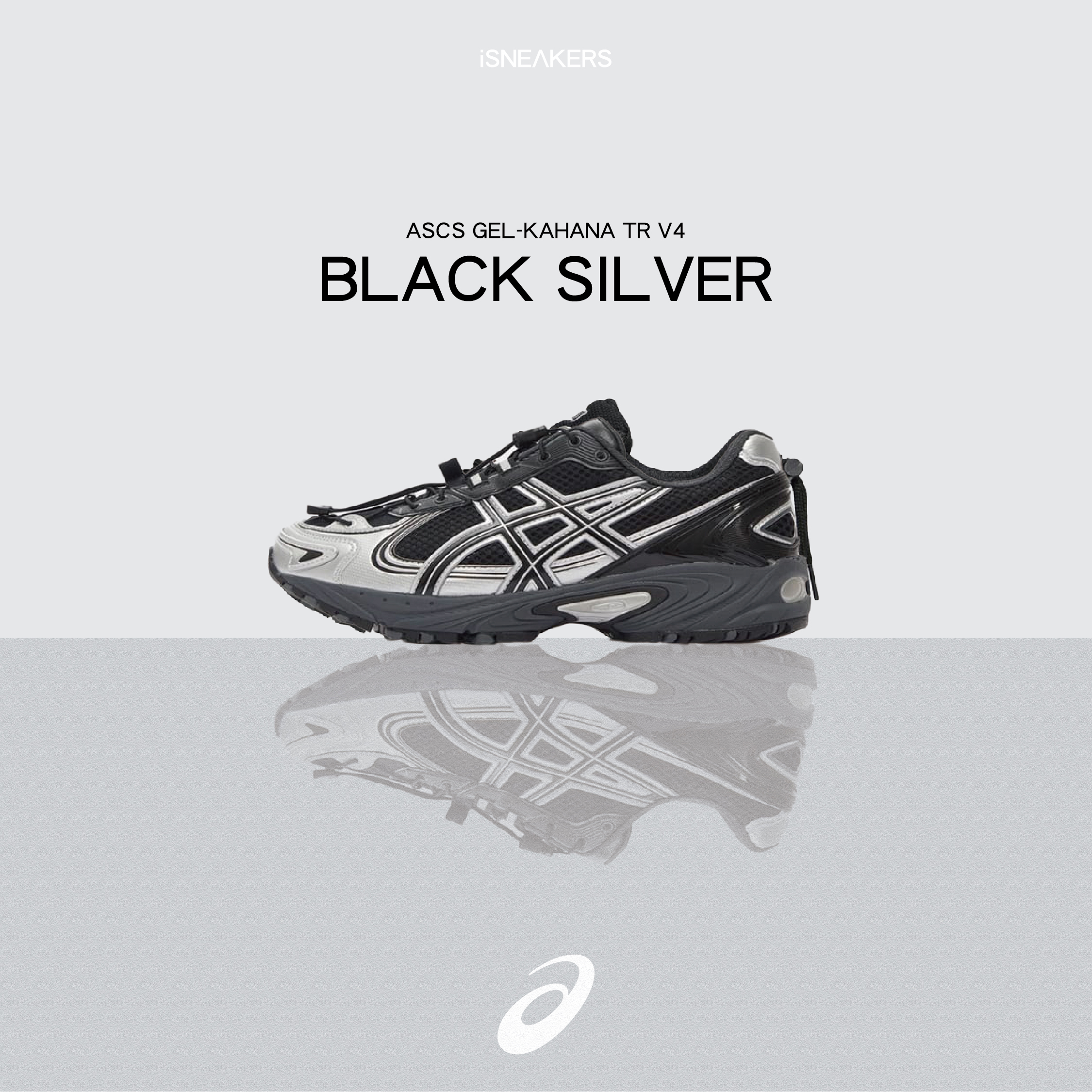 iSNEAKERS｜Asics Gel-Kahana TR V4 "Black Silver" 黑銀 1203A497-001