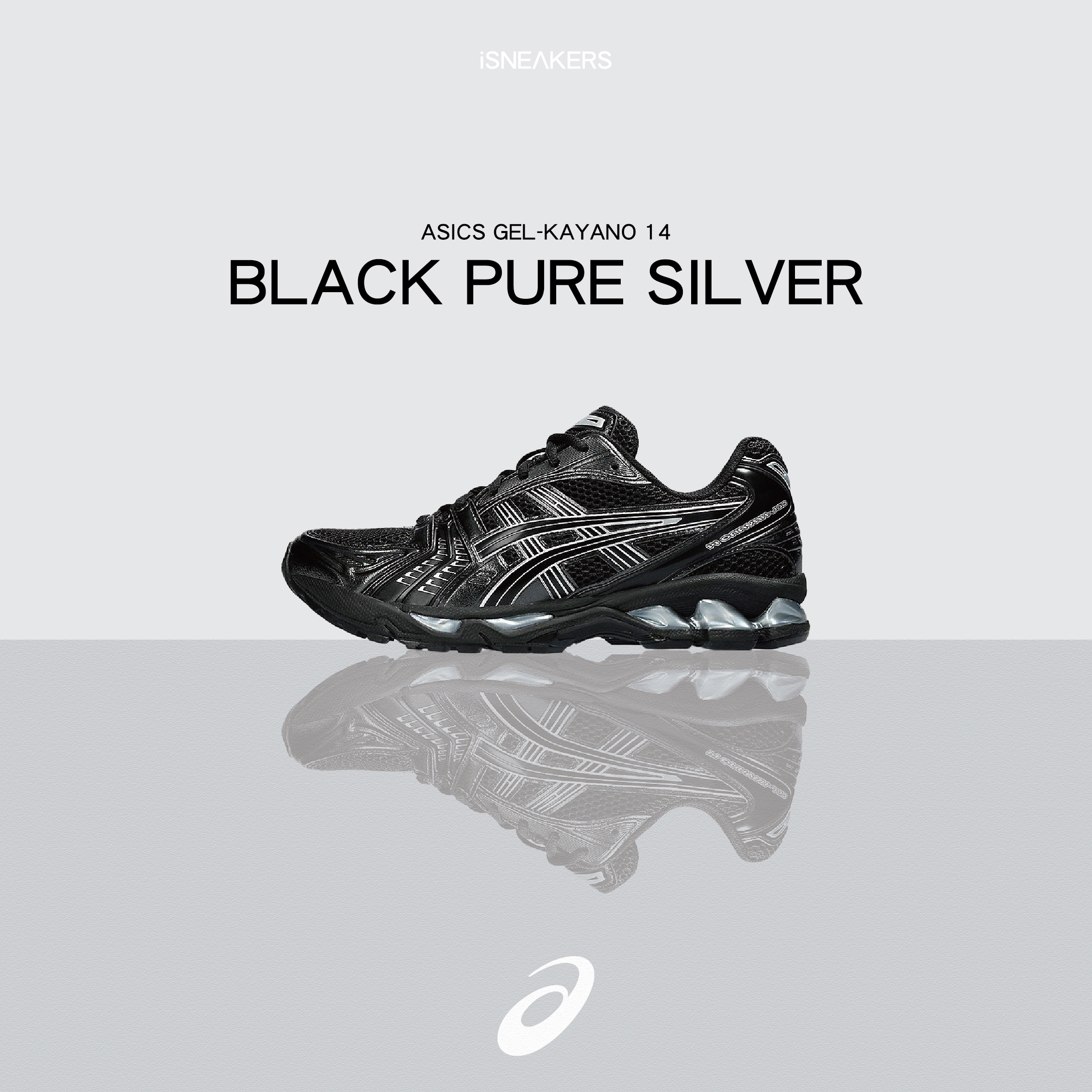 iSNEAKERS｜Asics Gel-Kayano 14 "Black Pure Silver" 黑銀 1201A019-006