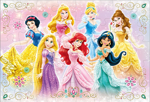 迪士尼公主-閃亮連衣裙 (大件尺寸) (一塊夜光)