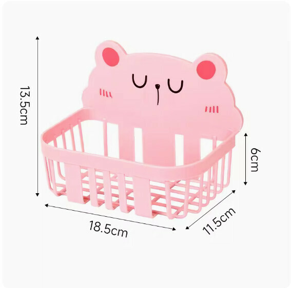 Hot selling multifunctional hole-free wall-mounted tissue box (pink square)
