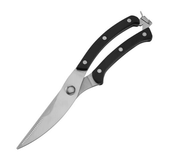 Hot selling multifunctional fish bone scissors (black handle-OPP bag)