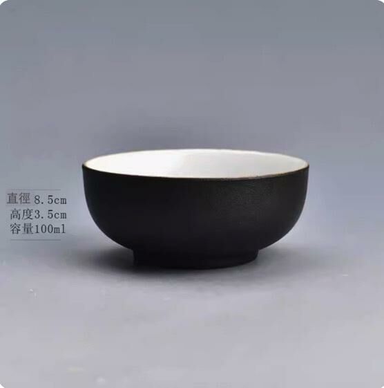 New ceramic kung fu tea set tea cup (black pottery treasure cup)