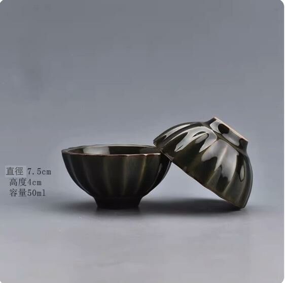 新款陶瓷功夫茶具品茗杯茶杯(哥窯茶杯)