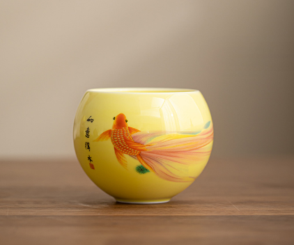 新款茶杯茶盞單杯（圓禧杯--如魚得水）
