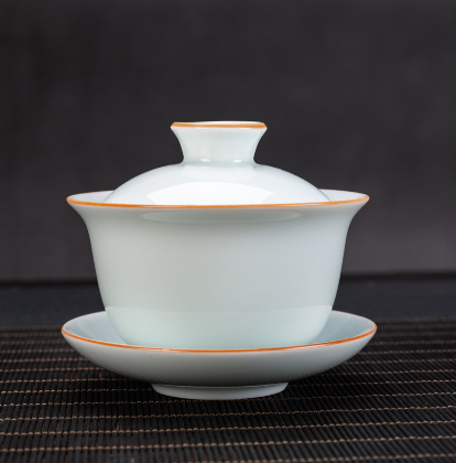新款泡茶公杯分茶杯（影青--蓋碗）