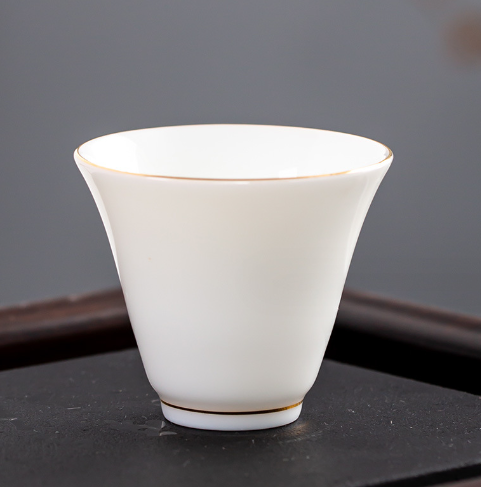 新款白瓷茶杯（描金茶杯（貴妃杯）*1）