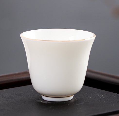 新款白瓷茶杯（描金茶杯（風鈴杯）*1）