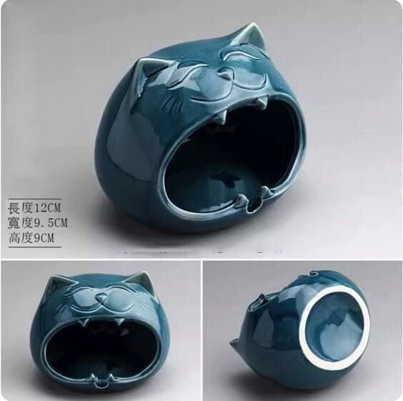 New home car ceramic ashtray ornaments (Lake blue)