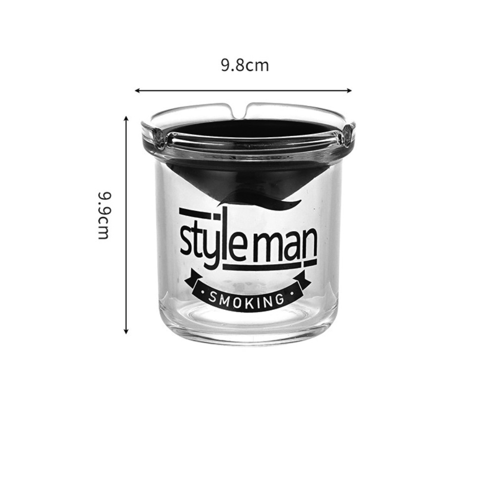 新款簡約漏斗煙灰缸創（黑色STYLEMAN-可卡烟+漏斗-【2個裝】）