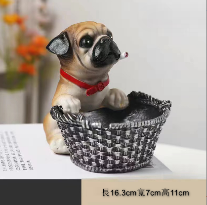 New cartoon ashtray (basket Shar-Pei ashtray-brown)