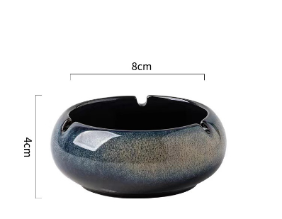 New ceramic ashtray (kiln change - ashtray (small round light brown))