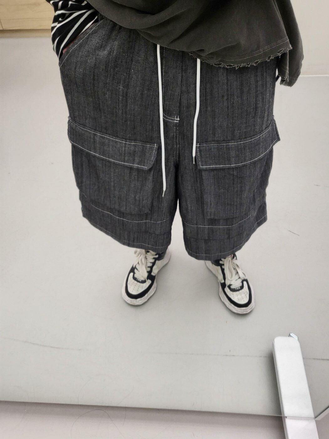 淨色工裝牛仔短褲 GLAMOUR-025P