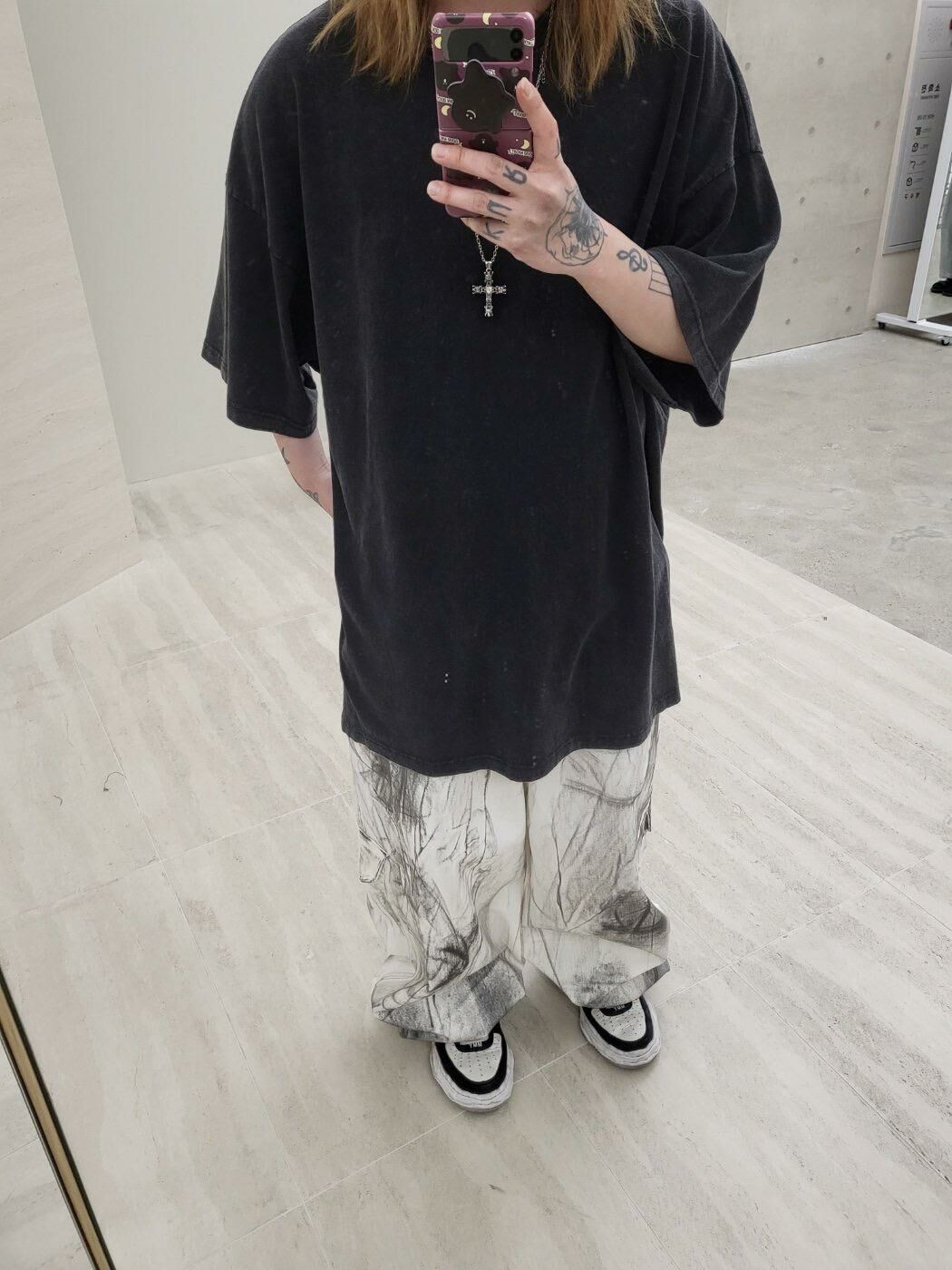 洗水淨色短袖Tee GLAMOUR-026T