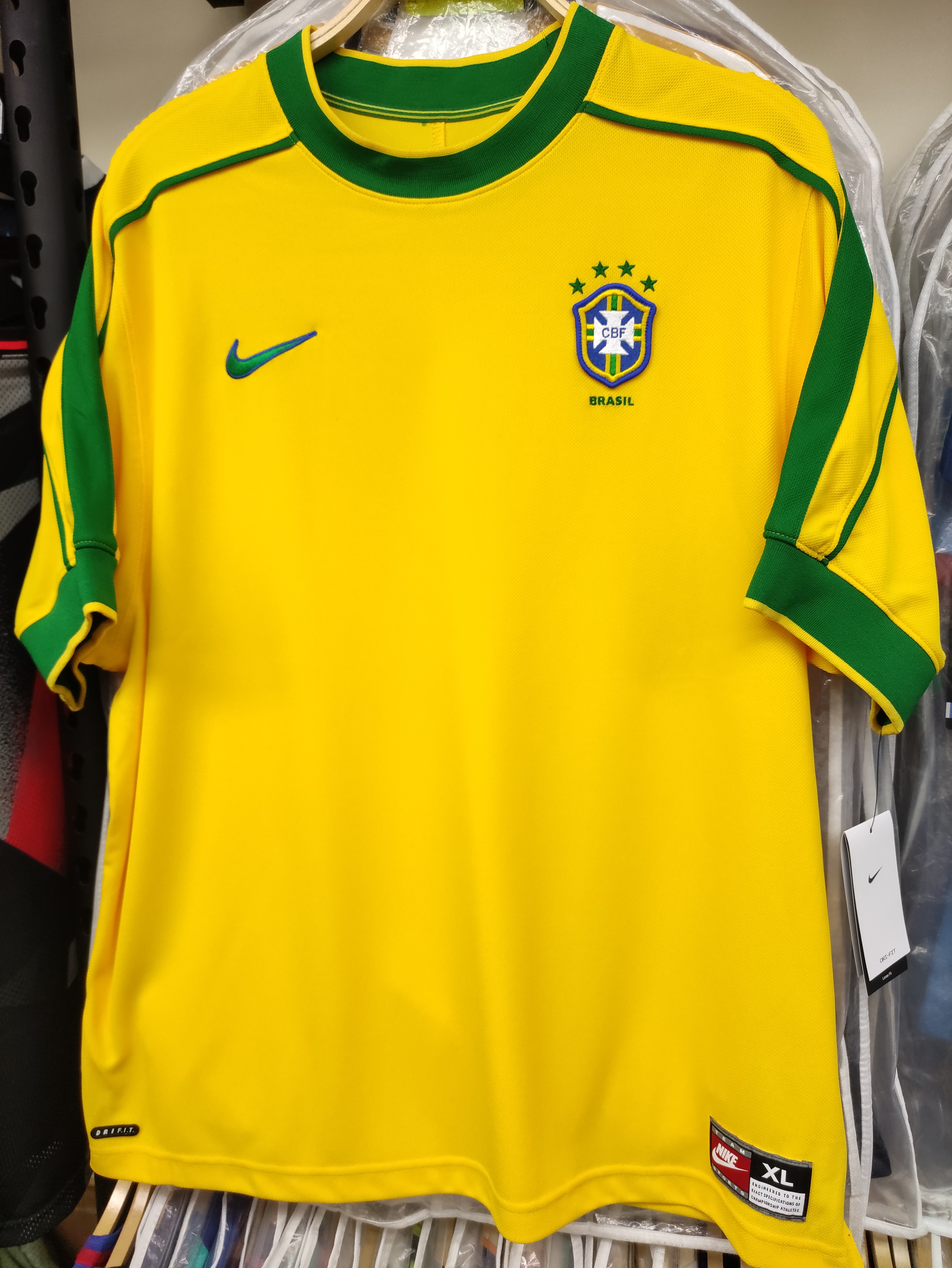 1998巴西國家隊主場朗拿度復刻球衣