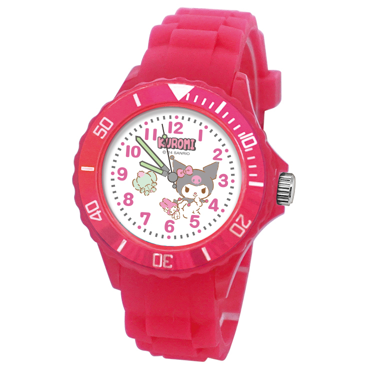 【三麗鷗Sanrio】酷洛米運動彩帶錶 S7-3307U
