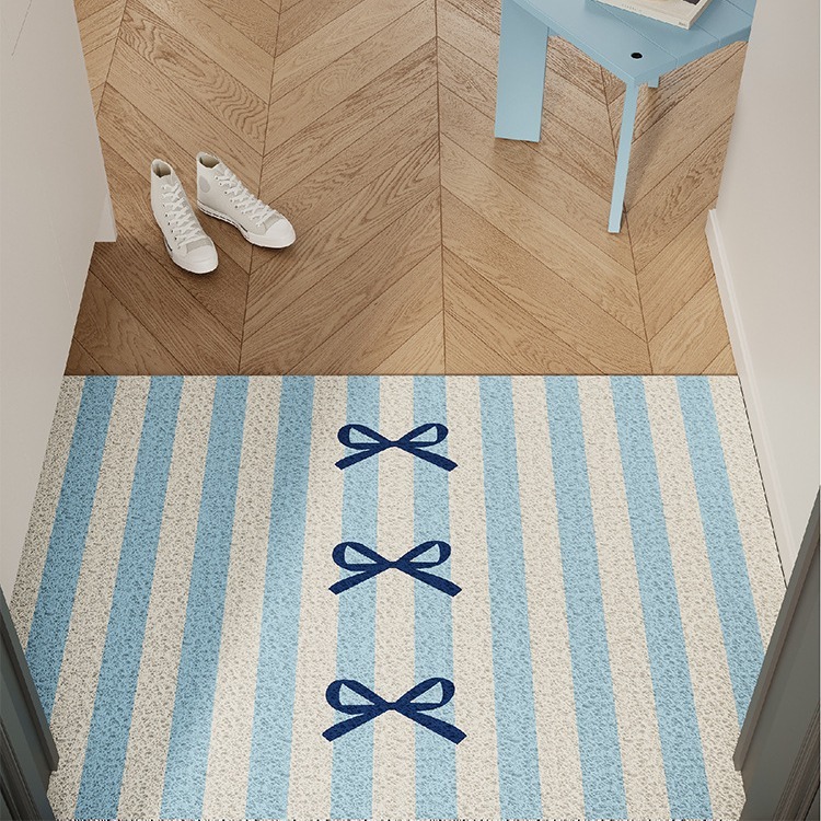 《4395》蝴蝶結大門絲圈除塵地墊((絲圈))