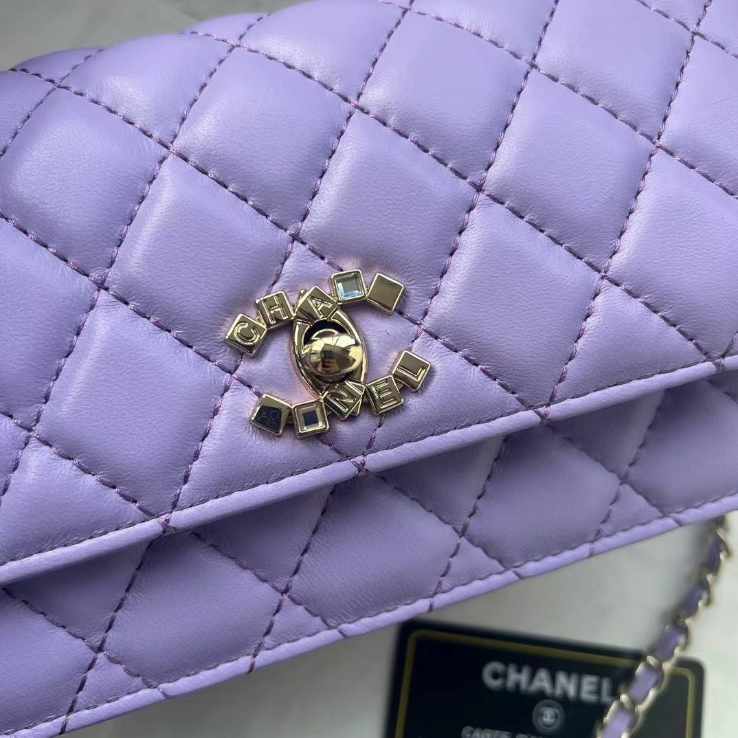 💜CHANE. L  羊皮紫色包包 💜