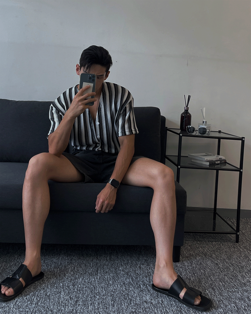 (韓國獨家特價)巴庫民族風條紋夏季開衫