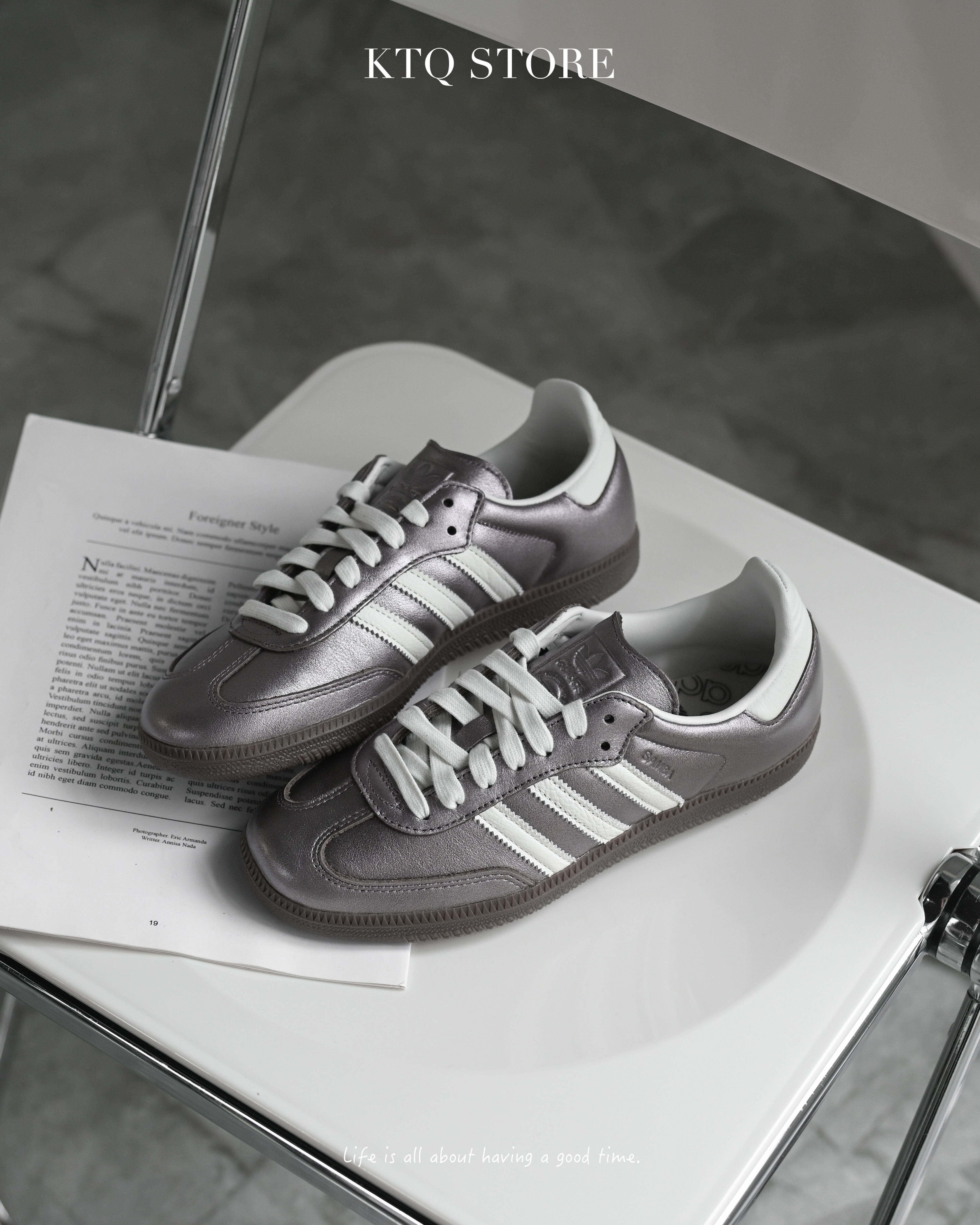 KTQ STORE ‧ Adidas Samba OG Purple White 金屬紫 JI4219