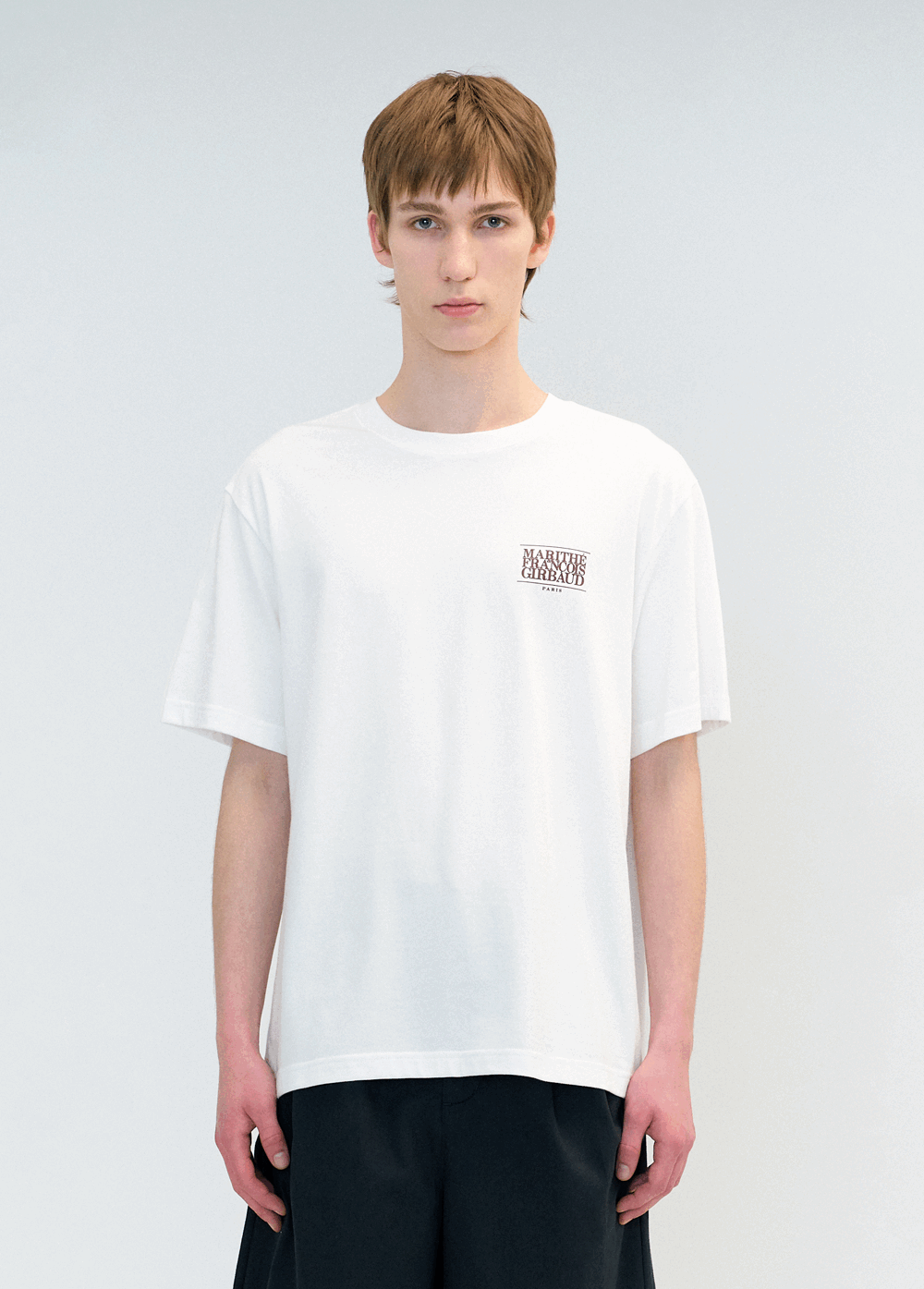 ★Marithe + Francois Girbaud★ AEROCOOL RAGLAN GRAPHIC TEE n Marithe Francois Girbaud Raglan Reguler Logo Black Tee