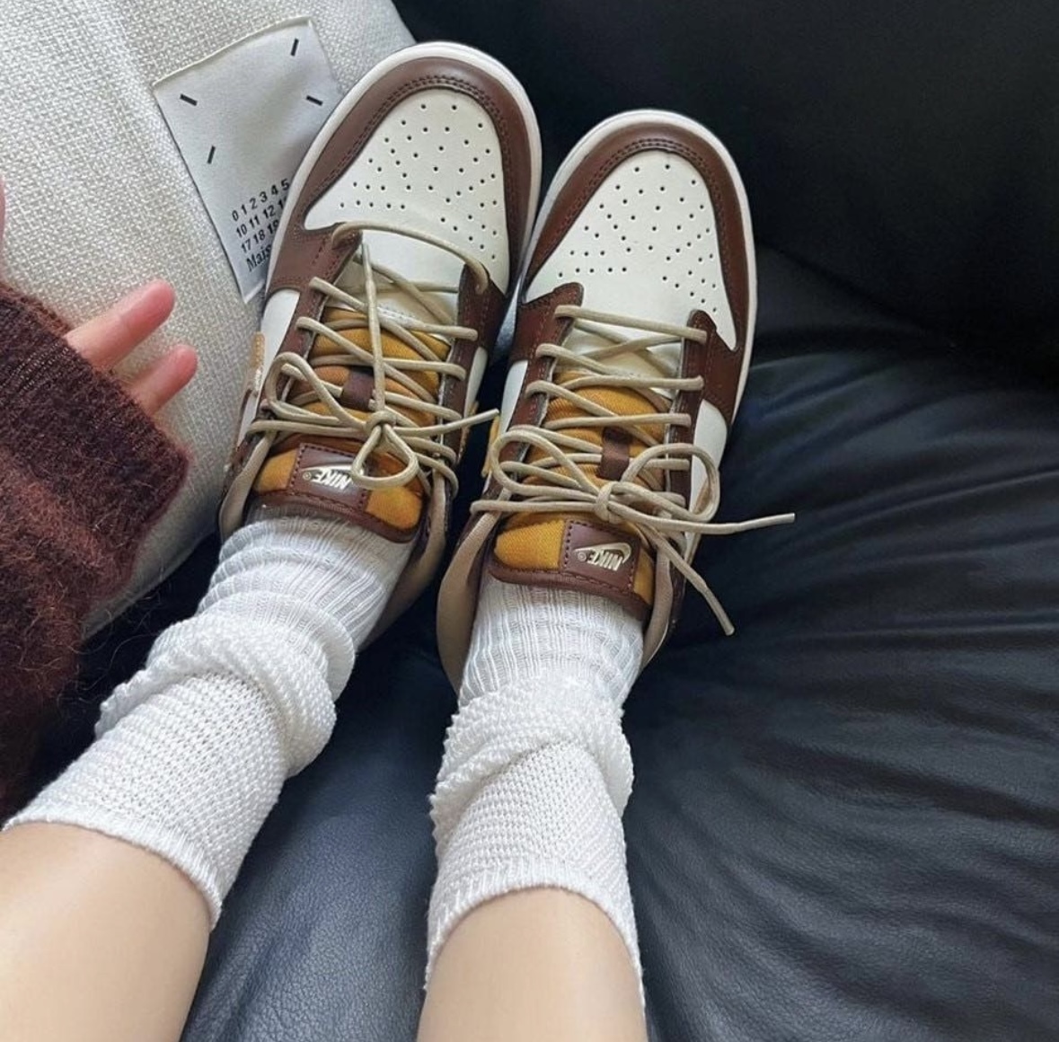 Nike Dunk Low 咖啡牛奶 白棕色 美拉德 皮革 大童款 FV3653-191/預購